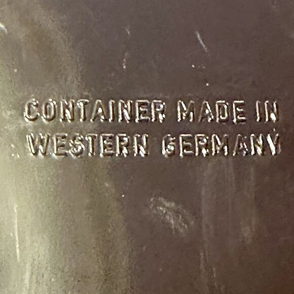 Vintage Western Cowboy Tin Box Made in WESTERN GERMANY Cowboy & Horse Artwork - Picture 4 of 12